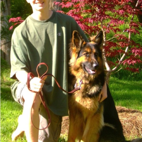 Tikva and her human Tikva and her human