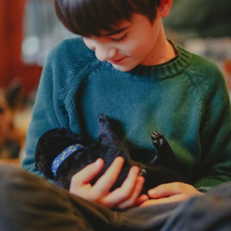 Peter knows just how to hold him Peter knows just how to hold him
